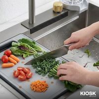 KIOSKตู้ครัวพร้อมซิงค์แสตนเลสSUS304 ก๊อกอัจฉริยะ และอุปกรณ์เสริมครบชุด-15